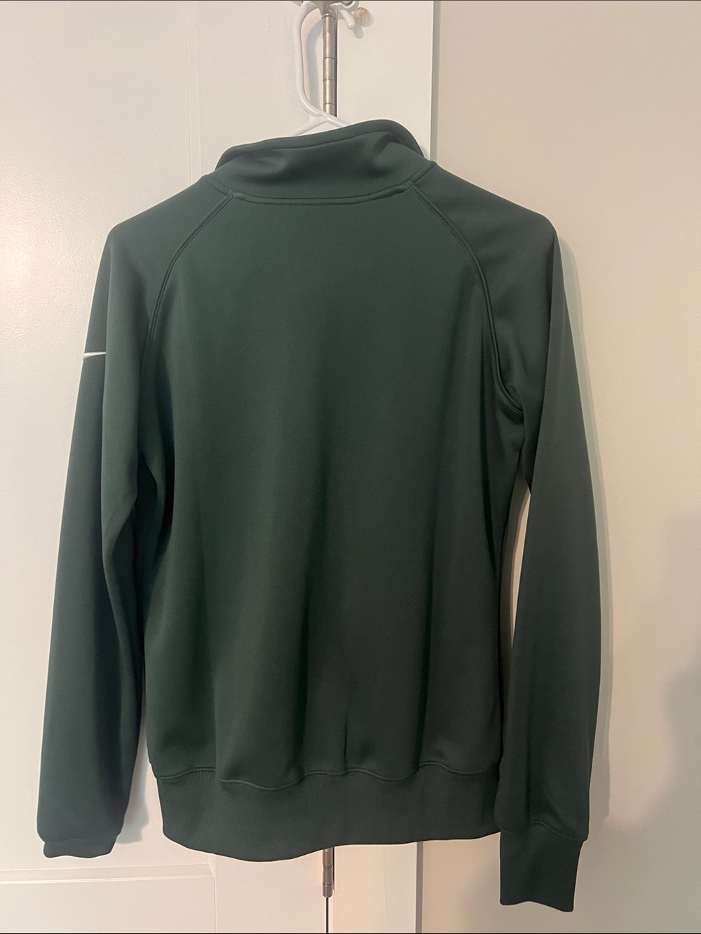 Nike Dark Green Full-Zip Team Jacket with White Accents Packers - Picture 3 of 4